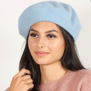 LAST ONE****French Light Blue 100% Wool Beret